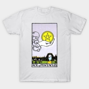 Ace of Pentacles Tarot T-Shirt